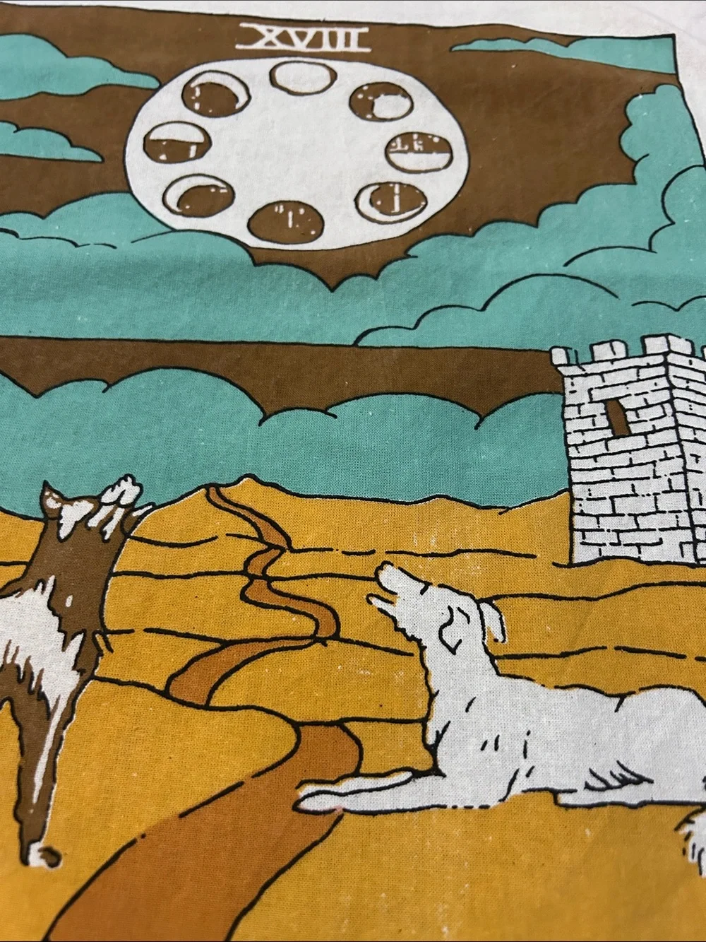 URBAN OUTFITTERS Set of 3 Tarot Card Art Wall Tapestries - Moon, Sun & Star